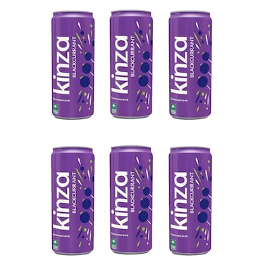 Kinza Blackcurrant &ndash; 250 ml &times; 6