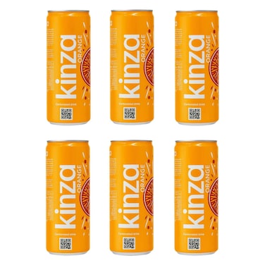 KINZA - Orange Soft Drink 250ml x6
