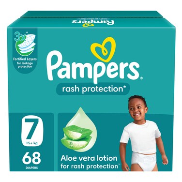 Pampers Super Hero Pants Diapers &ndash; Size 7 &ndash; 68 Pieces &ndash; Giant Box