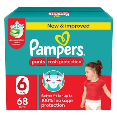 Pampers  Pants Diapers &ndash; Size 6 &ndash; 68 Pieces &ndash; Giant Box