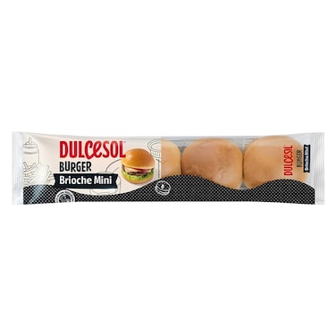 Dulcesol Mini Brioche Burger Buns, 8 Pieces, 160g