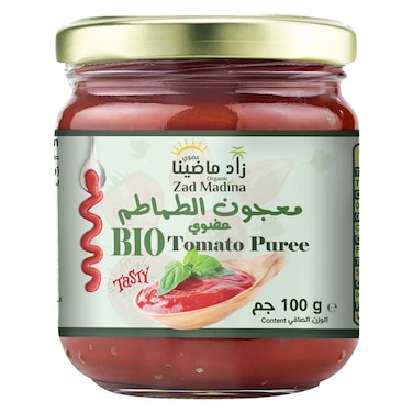 Zad Madina Organic Tomato Puree, 100g