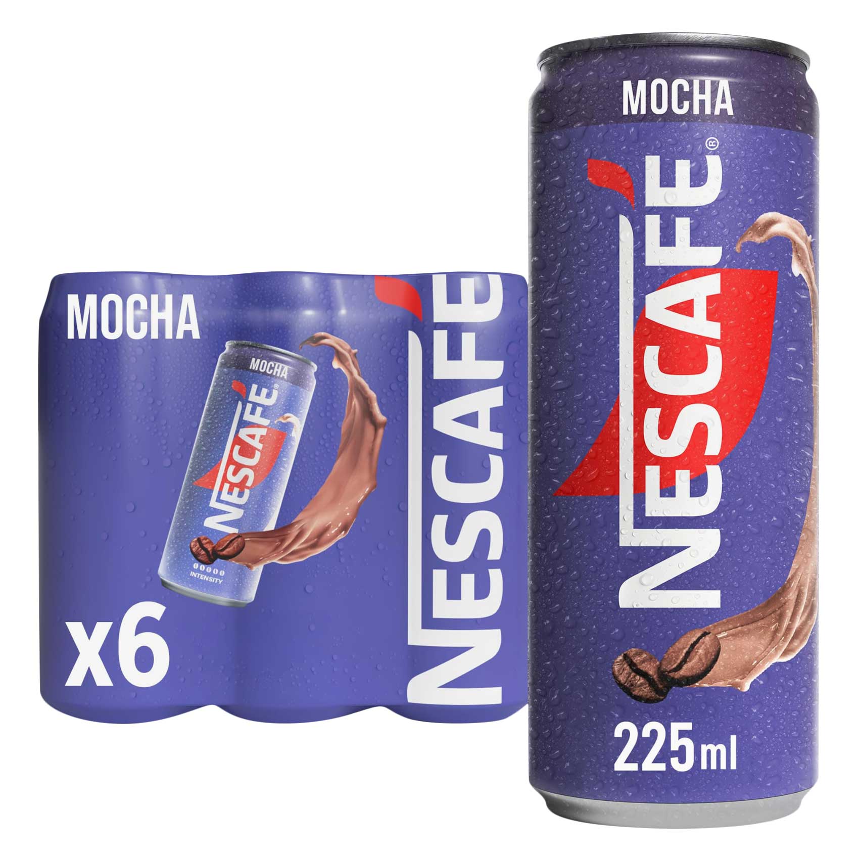 نسكافيه قهوة موكا جاهزة للشرب، 225 مل ×4 +2 مجانًا
