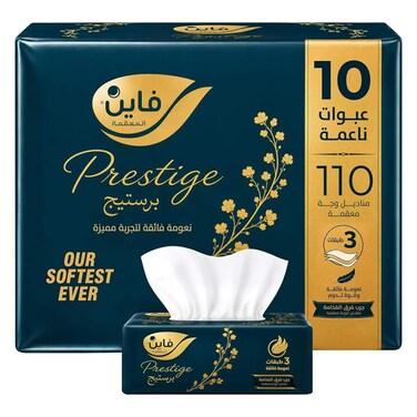 Fine Facial Tissue Prestige &ndash; 110 Sheets x 3