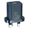 بيسوس شاحن حائط 20 واط - شحن سريع سوبر إس آي - منفذ واحد من النوع C، أزرق نيلي