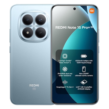 شاومي ريدمي نوت 15 برو بلس – هاتف ذكي – 512 جيجابايت + 12 جيجابايت رام – 5G – أزرق
