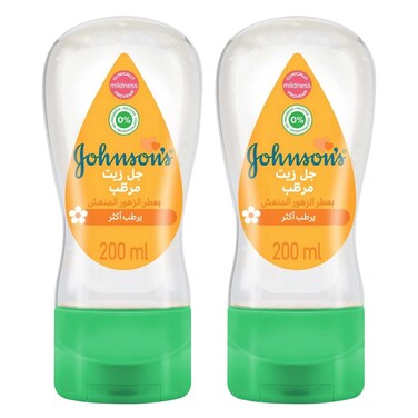 Johnson's Hydrating Oil Gel 200ml 2pcs (20% Extra)