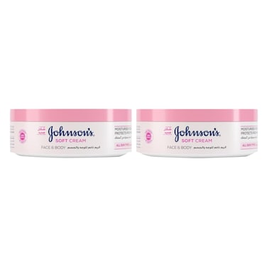 Johnson's Soft Cream Face &amp; Body 200ml (1+1 Free)