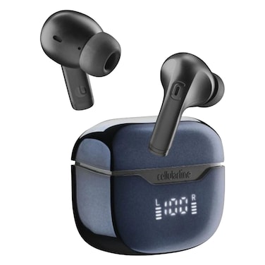 سيلولارلاين - كي برو، سماعات لاسلكية حقيقية، إلغاء ضوضاء نشط، أسود