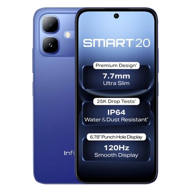 إنفينيكس - سمارت 20، 64 جيجابايت سعة الذاكرة الداخلية، 4 جيجابايت سعة الرام، 4G، أزرق