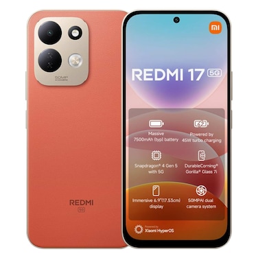 شاومي ريدمي 17 – 256 جيجابايت – ذاكرة RAM سعة 6 جيجابايت – 5G – برتقالي