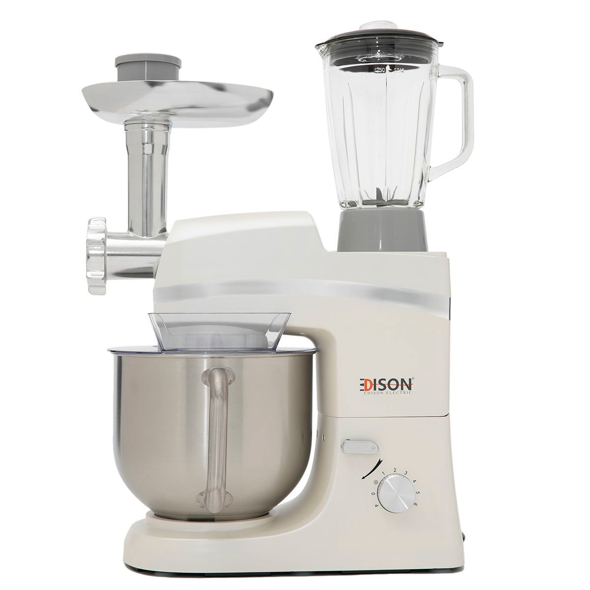 Buy Edison Electric Mixer, 6.5 Liters, 1000 Watts, 6 Speeds - Pearl ...