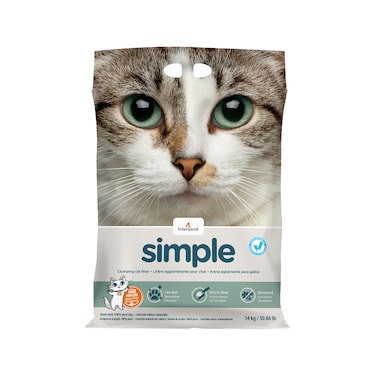 رمل قطط إنترساند بسيط ومتكتل بدون رائحة - ١٤ كجم