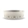 Tarhong Medallion Paw Print Pet Bowl, Natural, Medium, 6.7" x 6.7" x 2.3