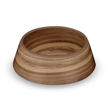 Tarhong Acacia Wood Melamine Pet Bowl, 7.8" x 7.8" x 2.5