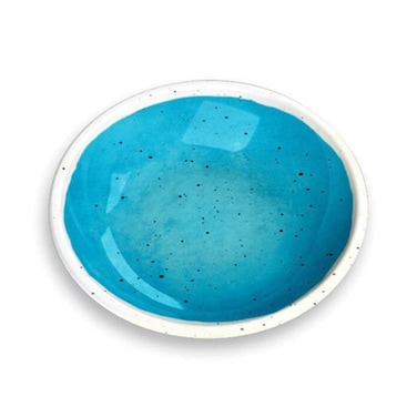 Tarhong Desert Wash Speckle Saucer, Blue, 5.2" x 5.2" x 1.1