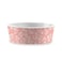 Tarhong Flower Fields Single Wall Pet Bowl, Blush, Medium, 6.7" x 6.7" x 2.3