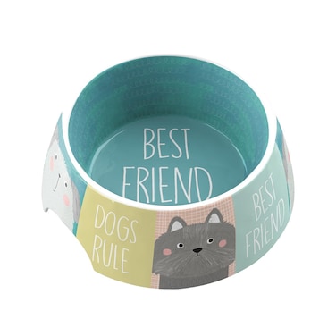 Tarhong Best Friends Forever Pet Bowl Medium, 7.1" X 7.1" X 2.8