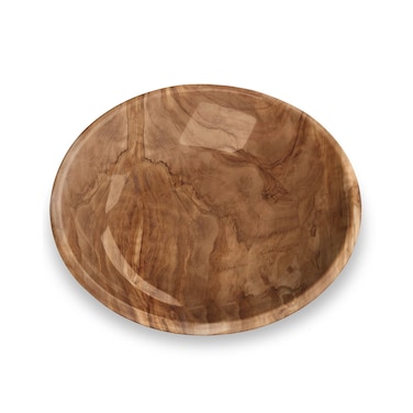 Tarhong Olive Pet Saucer Natural, 5.2'' x 5.2" x 1.1