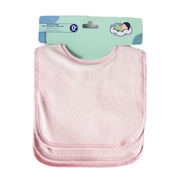 Waterproof Baby Bibs 3 Piece-Pink