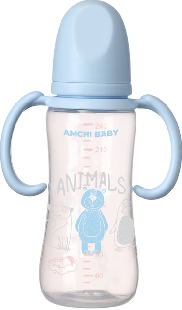 Feeding Bottle With Handle 240ml 6+ Months-Blue