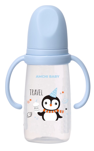 Feeding Bottle with Handle-200ml-Blue