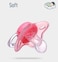 2-Piece Baby Pacifier From +0 Months-Pink