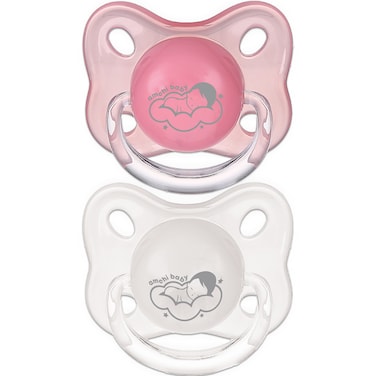 2-Piece Baby Pacifier From +0 Months-Pink