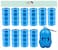 Amchi Baby Disposable Scented Bags pack of 10 rolls/200 Bags with Dispenser- Blue