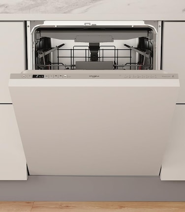 ويرل بول غسالة صحون مدمجة، فضي، 23.6×21.8×32.3 انش، 14 اعداد مكان، باور كلين، 46 ديسيبل (غير شامل التركيب)