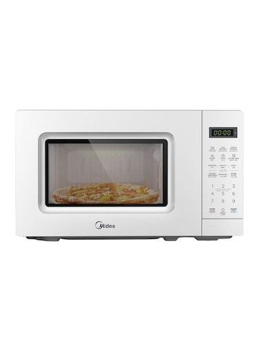 فرن ميكروويف ميديا، سعة 20 لتر، قدرة 700 واط، موديل EM720C2GSS، لون أبيض