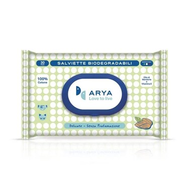 مناديل مبللة غير معطرة للحيوانات الأليفة من اريا - 30 منديل