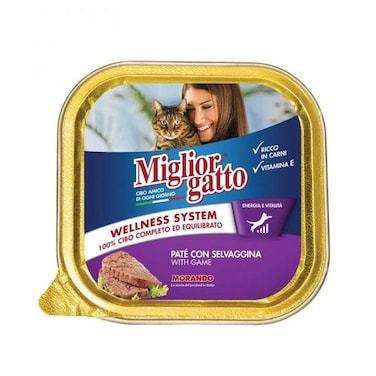 Miglior Gatto Pate with Game Wet Cat Food - 100 g