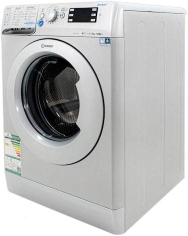 Indesit Washing Machine Front Load 9 Kg - 16 Programs - grey