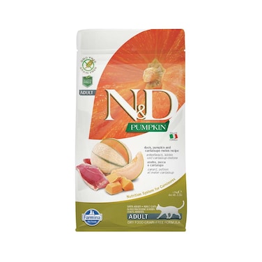 Farmina N&amp;D Duck - Pumpkin and Cantaloupe Melon Recipe Dry Cat Food - 1.5 kg