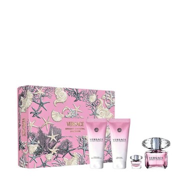 طقم فرزاتشي برايت كرستال من اربع قطع او دي تواليت