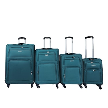 VIPTOUR 4 Piece Softside Spinner 4 Wheels Fabric Trolley Luggage With Number Lock 20/24/28/32 Inches, VT-TR514