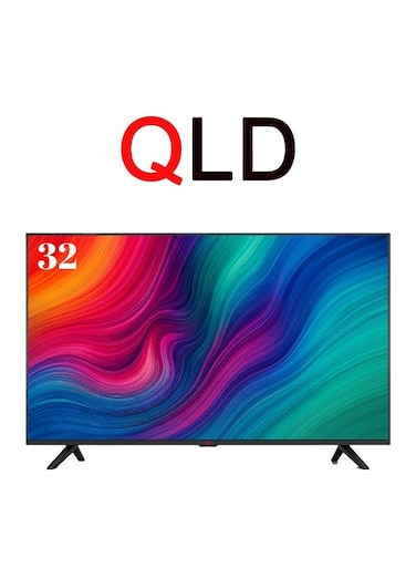 تلفزيون QLD عالي الدقة بتقنية DLED مقاس 32 بوصة، شاشة تلفزيون، تلفزيون ذكي، موفر للطاقة، QLDT-32