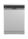 Midea Dishwasher 10 Programs, Wi-Fi, Capacity 14 Dish 3 Shelves And Extra Basket, Steel, 10L, WQP14W5233CS-KSA, Silver (Installation Not Included)