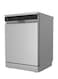 Midea Dishwasher 10 Programs, Wi-Fi, Capacity 14 Dish 3 Shelves And Extra Basket, Steel, 10L, WQP14W5233CS-KSA, Silver (Installation Not Included)