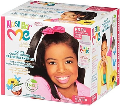 Just For Me No-Lye Conditioning Creme Relaxer Kit-Children&#39;s Super, 450G