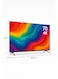 تلفزيون QLD الذكي بدون إطار مقاس 70 بوصة بتقنية DLED، دقة 4K UHD، نظام WebOS، زاوية رؤية واسعة 176 درجة، أسود، QLDT-70S4KW1