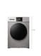 Sreen Front-Loading Washing Machine, 10 Kg, Automatic, With Dryer, SRWM-10K-D7K-FAS, Silver (Installation Not Included)