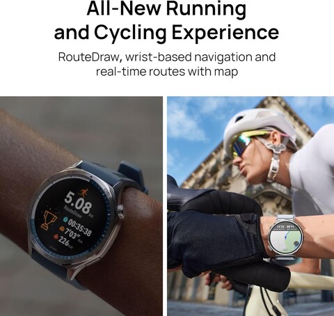 HUAWEI WATCH GT 5 46mm Smartwatch up to 14 Days Battery Life All new Running and Cycling Experience Sharp Edged Design Compatible with iOS and Android Brown Online Carrefour KSA