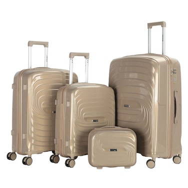 VIPTOUR Luggage Set of 4 PCS PP Softside Travel Luggage Bag With Strong Zipper 14/20/24/28 Inches