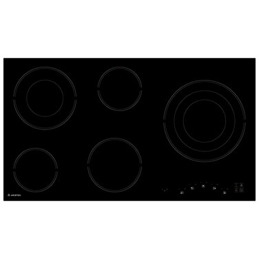 أريستون موقد كهربائي سيراميك 5 عيون أسود 90 سم (غير شامل التركيب)