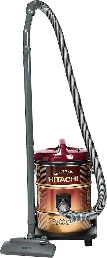 Hitachi Vacuum Cleaner 2000 Watts, 18 Liters, Wine Red - Cv-945F Ss220 WR