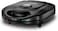 Black + Decker 2-In-1 Sandwich And Grill Maker, 4-Slice, 1400W Power, Non-Stick Plates, 180&deg; Flat Open, Locking Clamp, Quick Meals, Compact, Ideal For Sandwiches And Grilled Foods, Black - TS2120-B5