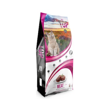 Top Premium Food with Beef Adult Dry Cat Food - 20 kg