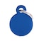 MyFamily Basic Collection Round in Aluminum Pet ID Tag - Small - Blue